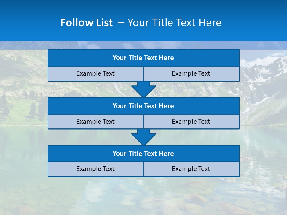 Turquoise Lake PowerPoint Template