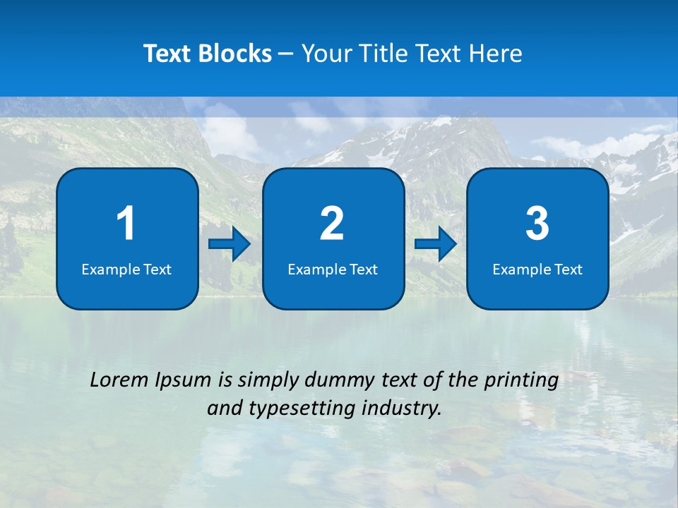Turquoise Lake PowerPoint Template
