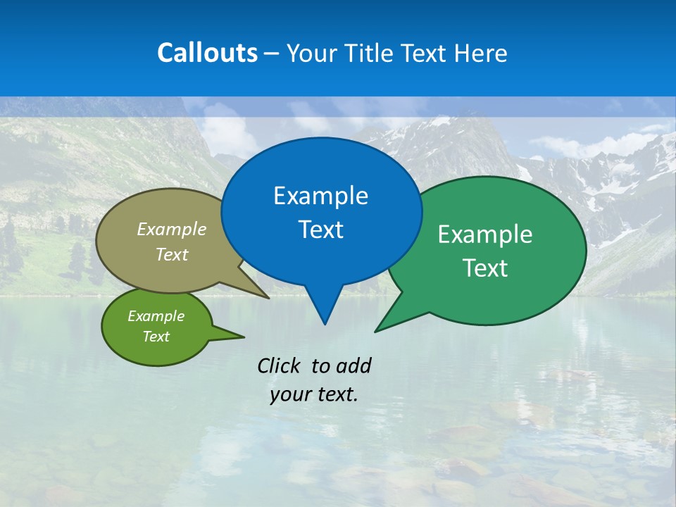 Turquoise Lake PowerPoint Template