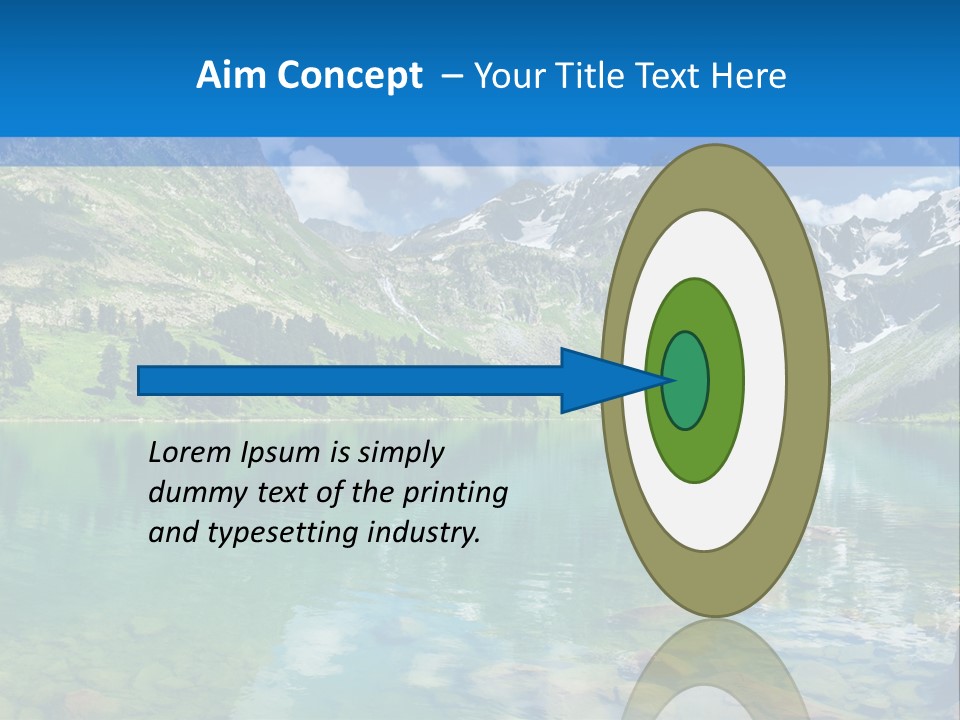 Turquoise Lake PowerPoint Template