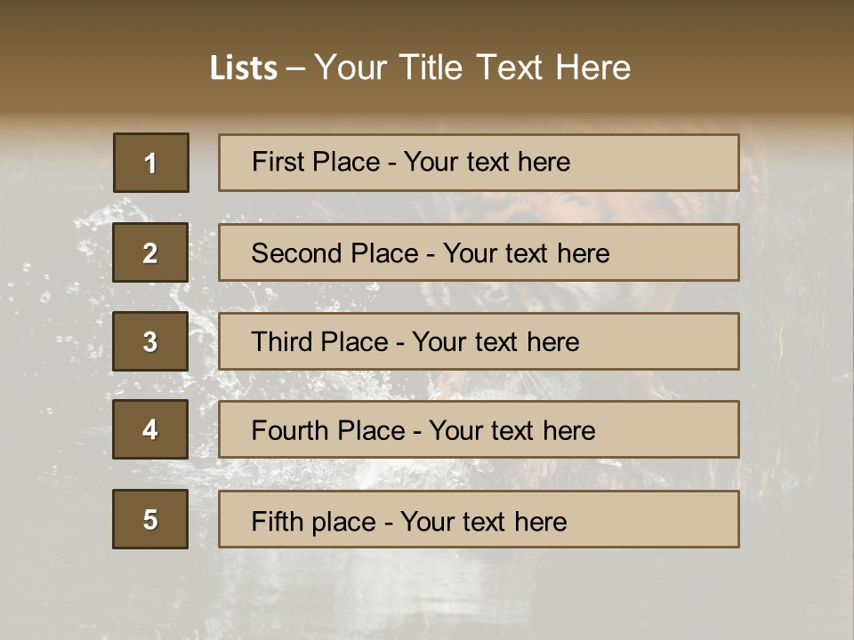 Tiger Wallpaper Hd PowerPoint Template