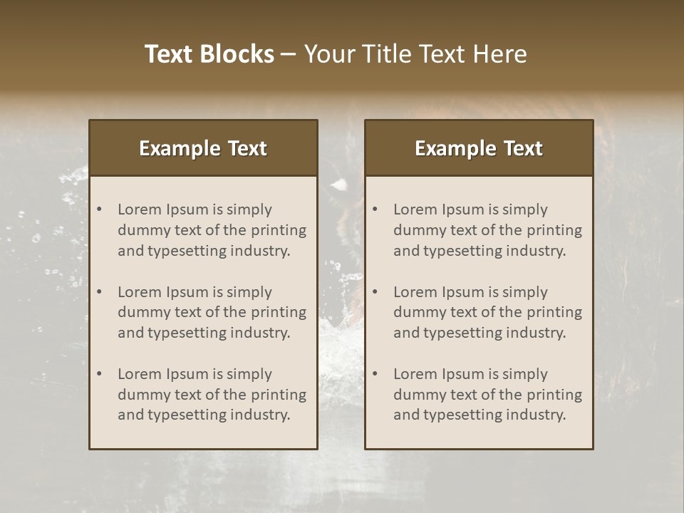 Tiger Wallpaper Hd PowerPoint Template