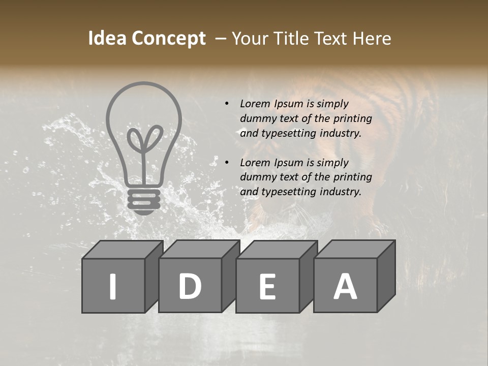 Tiger Wallpaper Hd PowerPoint Template