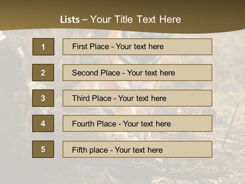 Siberian Tiger PowerPoint Template