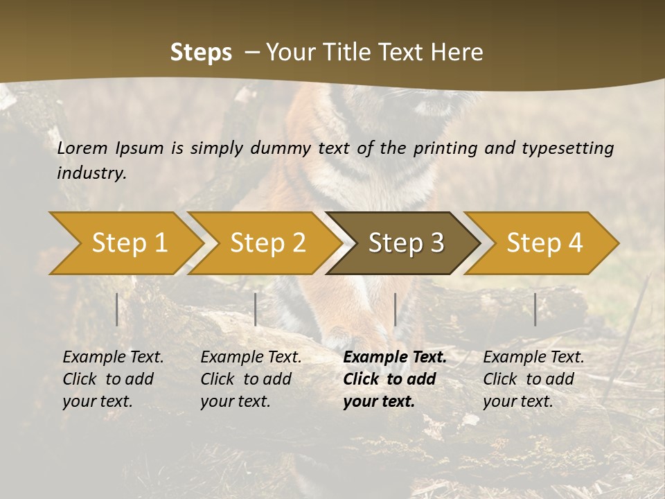 Siberian Tiger PowerPoint Template