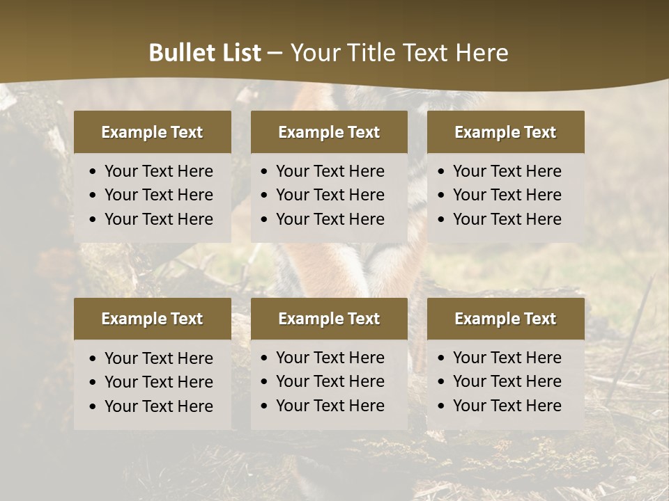 Siberian Tiger PowerPoint Template