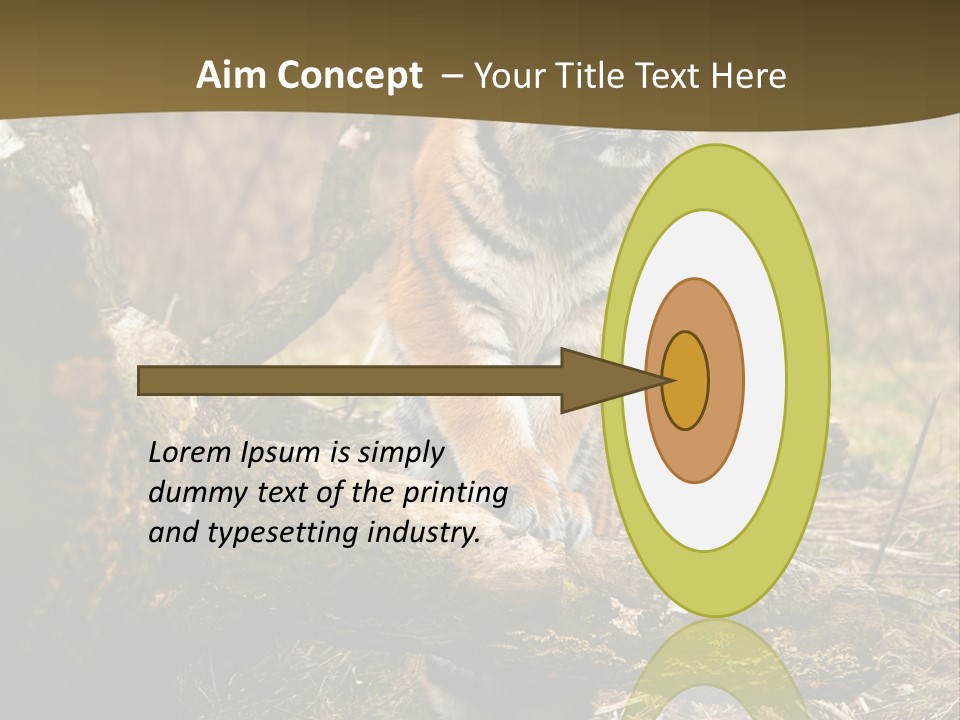 Siberian Tiger PowerPoint Template