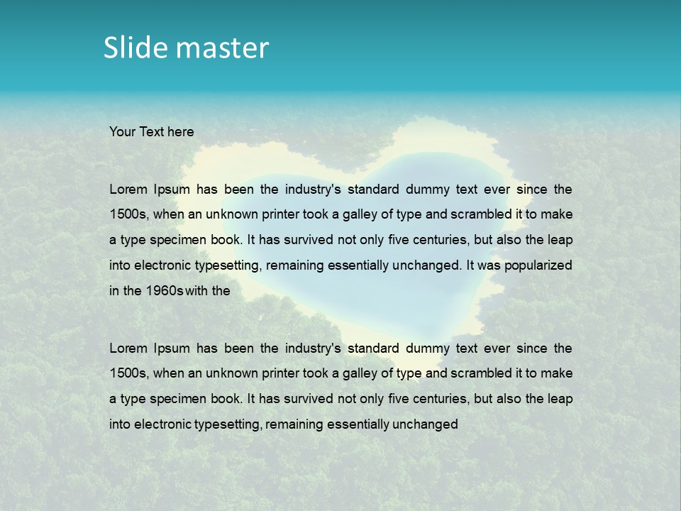 Heart Nature PowerPoint Template