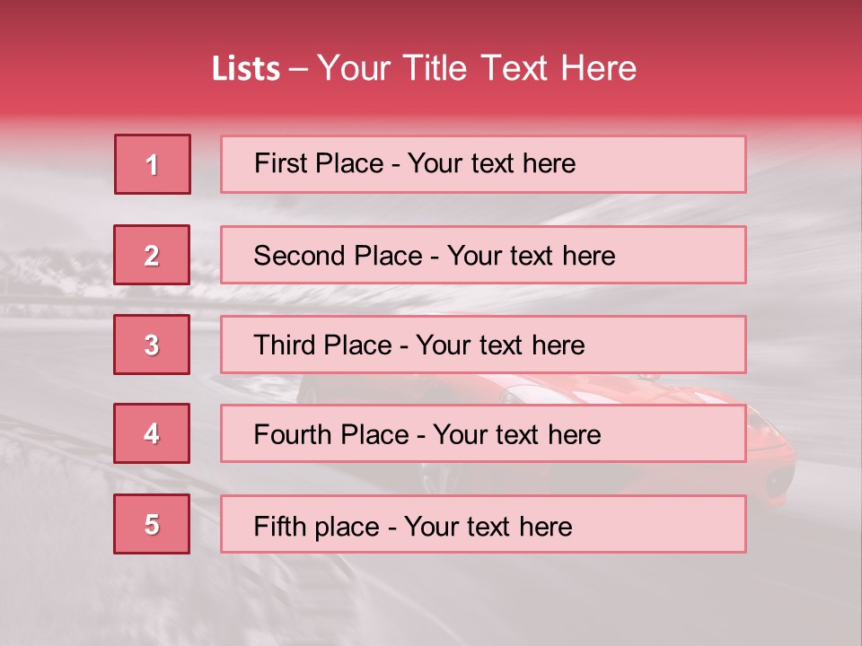 Cars Powerpoint Template PowerPoint Template
