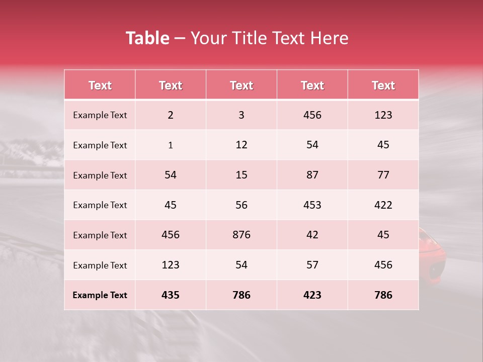 Cars Powerpoint Template PowerPoint Template
