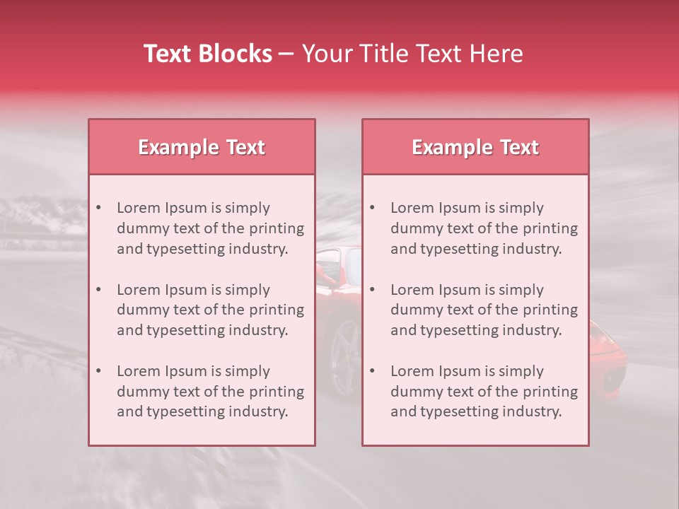 Cars Powerpoint Template PowerPoint Template