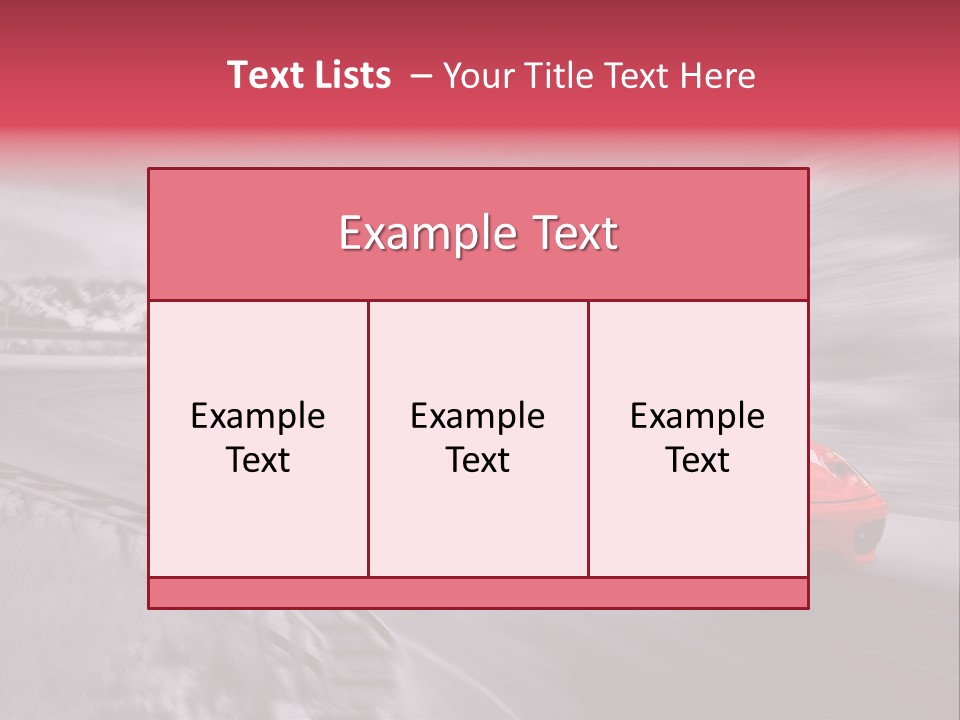 Cars Powerpoint Template PowerPoint Template