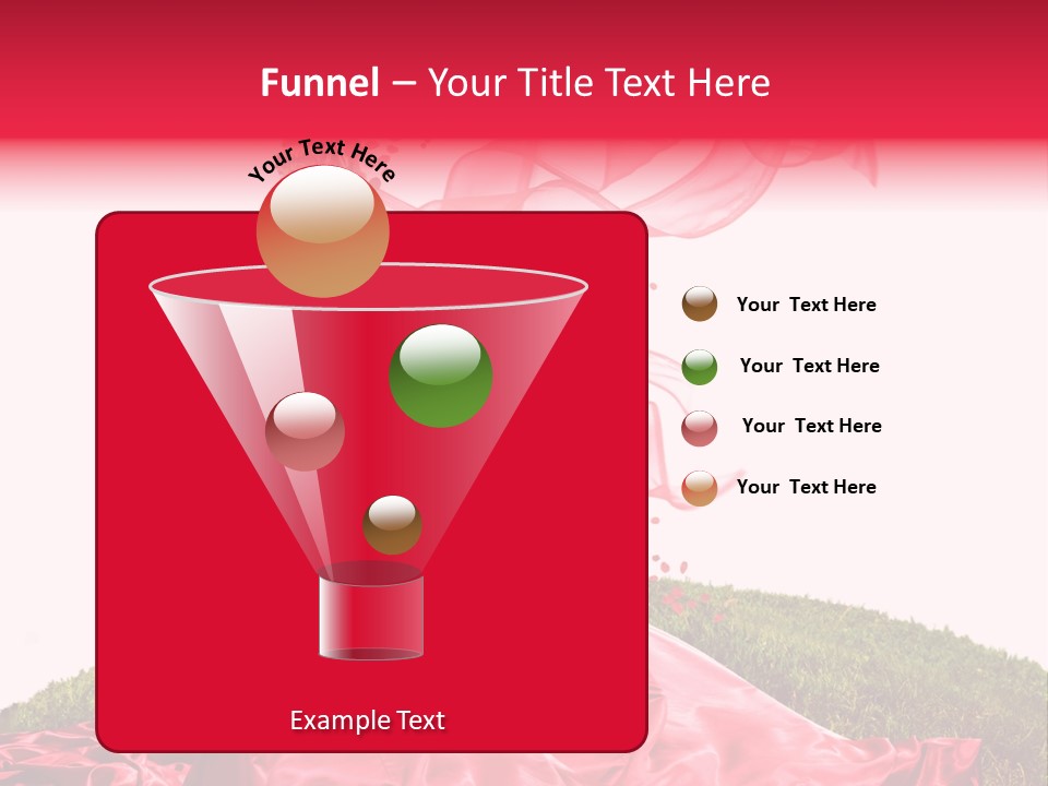 Beautiful Girl In Red Dress PowerPoint Template