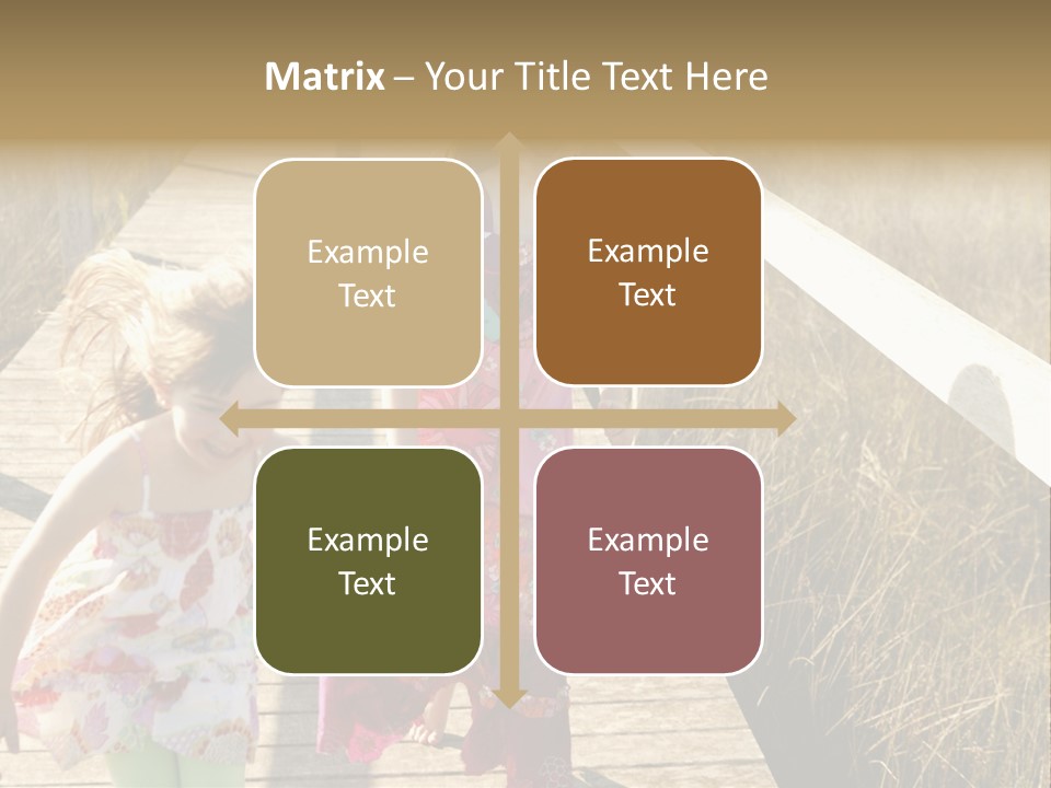 Female Purple Joy PowerPoint Template