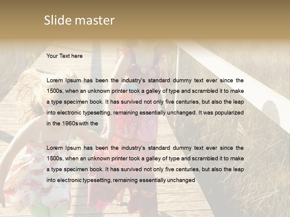 Female Purple Joy PowerPoint Template