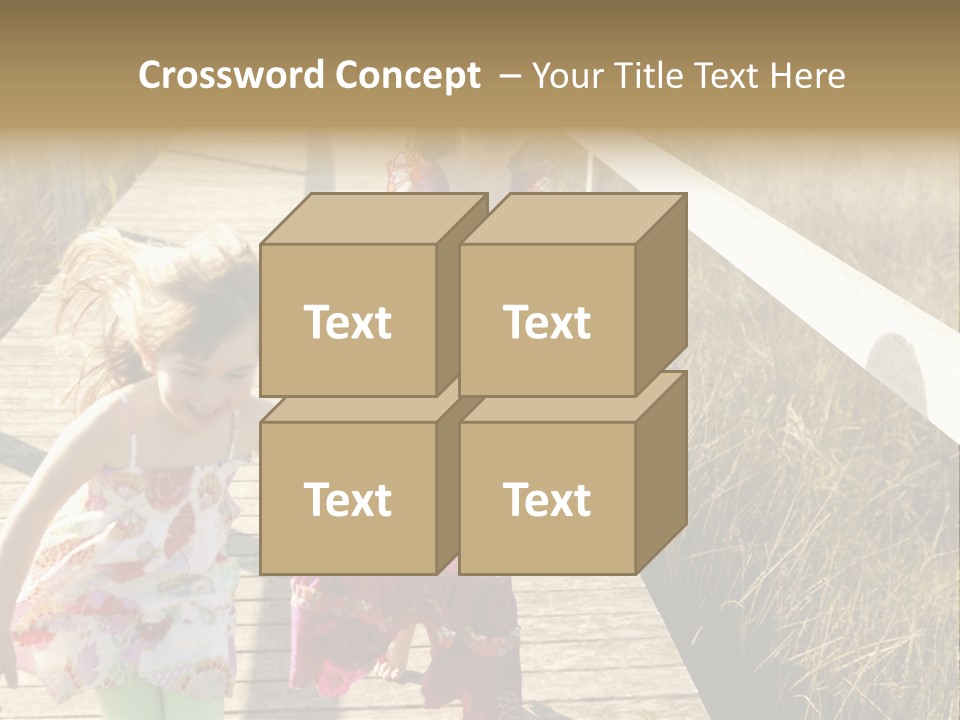 Female Purple Joy PowerPoint Template