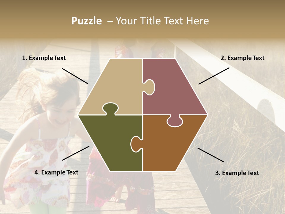 Female Purple Joy PowerPoint Template