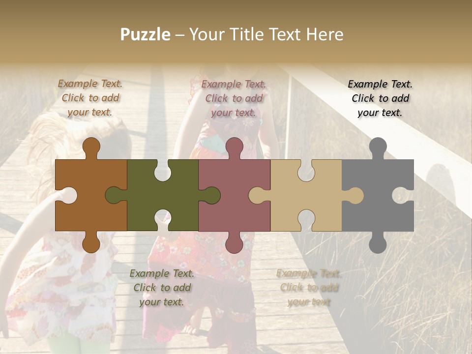 Female Purple Joy PowerPoint Template