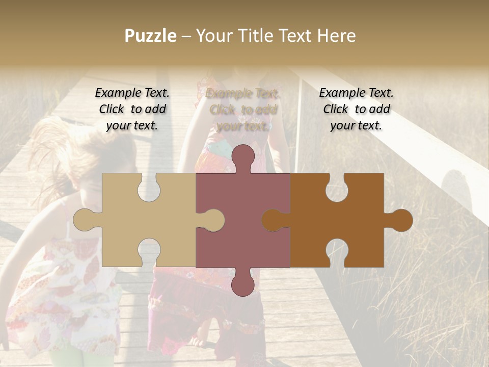 Female Purple Joy PowerPoint Template