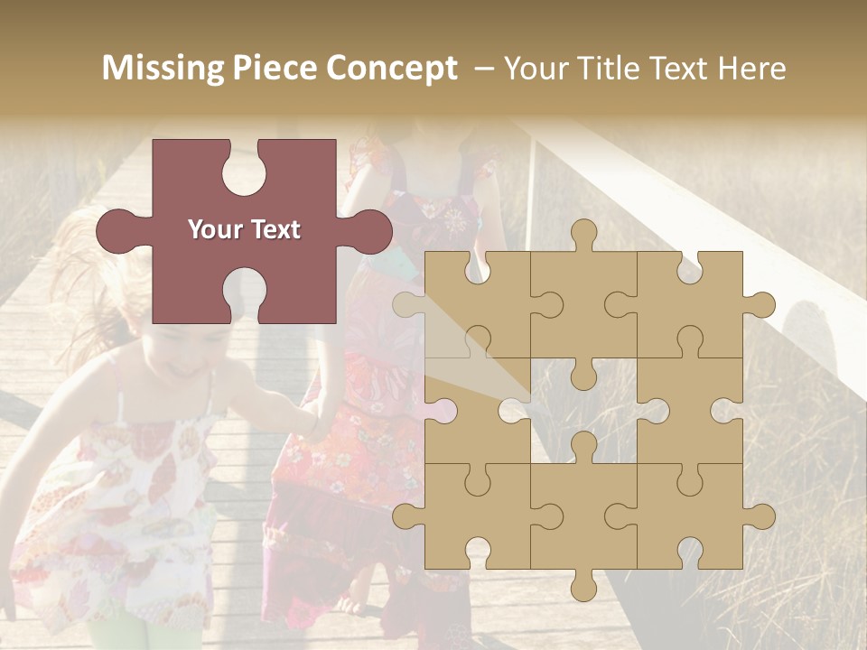 Female Purple Joy PowerPoint Template