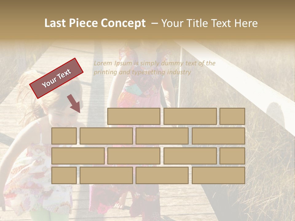 Female Purple Joy PowerPoint Template