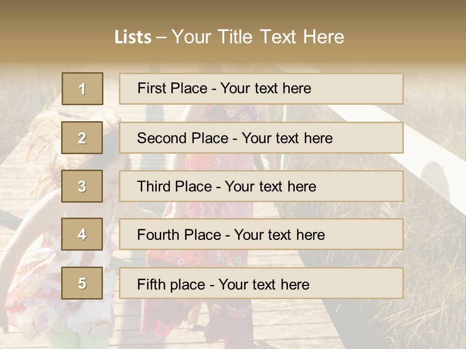 Female Purple Joy PowerPoint Template