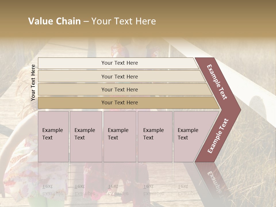 Female Purple Joy PowerPoint Template