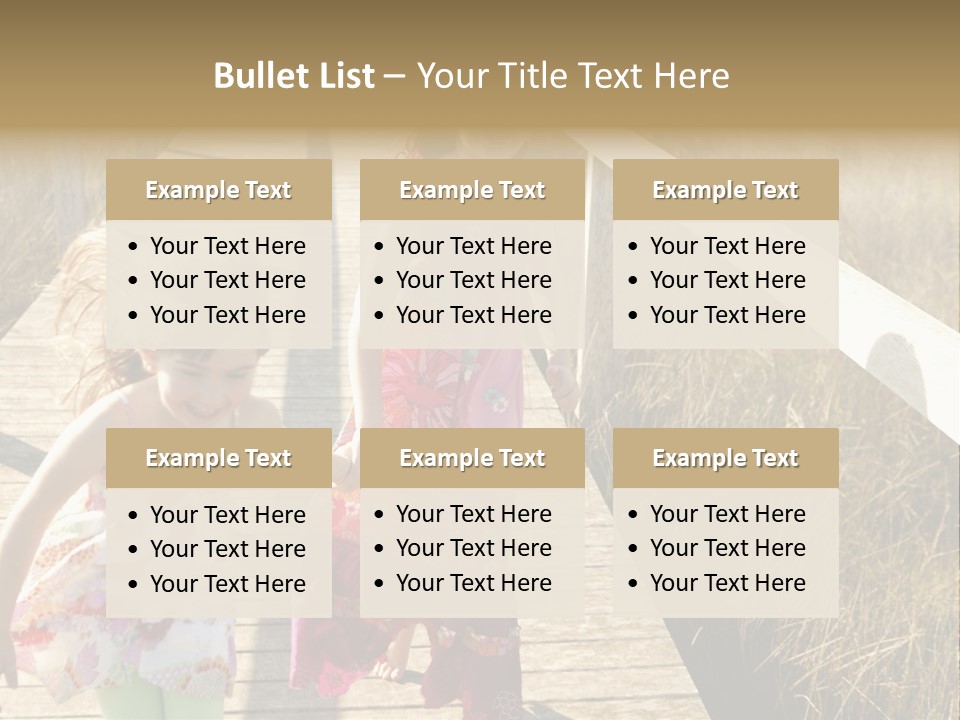 Female Purple Joy PowerPoint Template