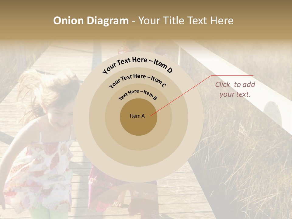 Female Purple Joy PowerPoint Template