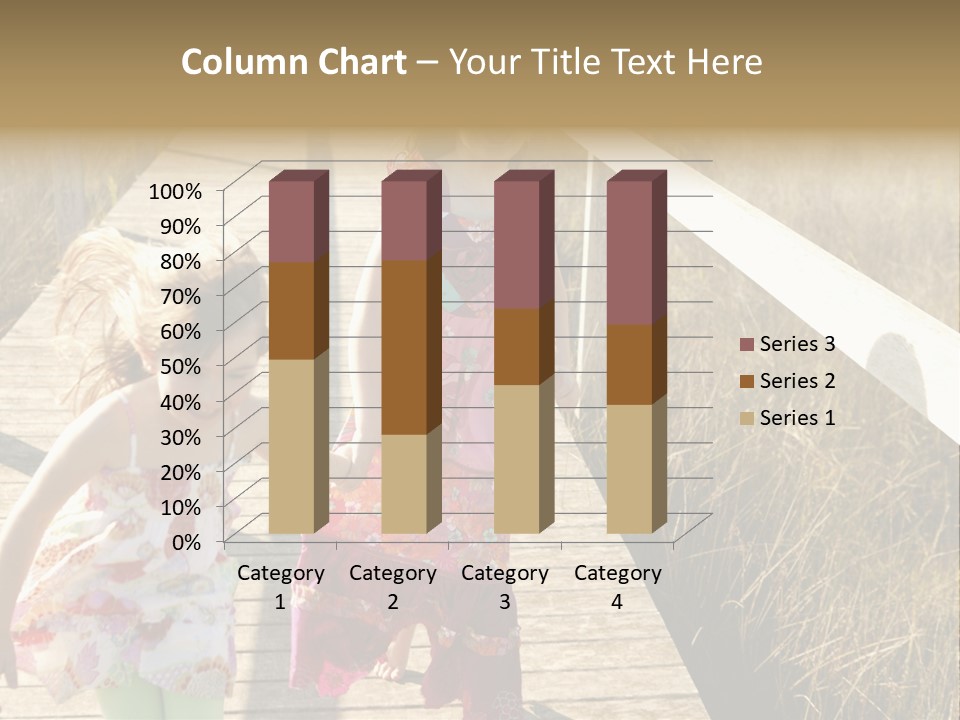 Female Purple Joy PowerPoint Template