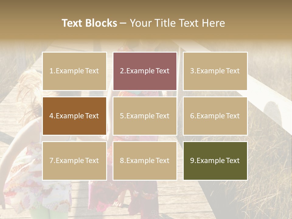 Female Purple Joy PowerPoint Template