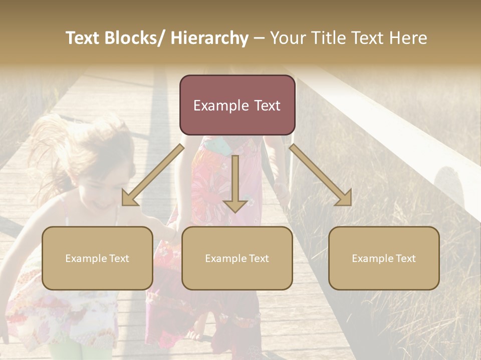 Female Purple Joy PowerPoint Template