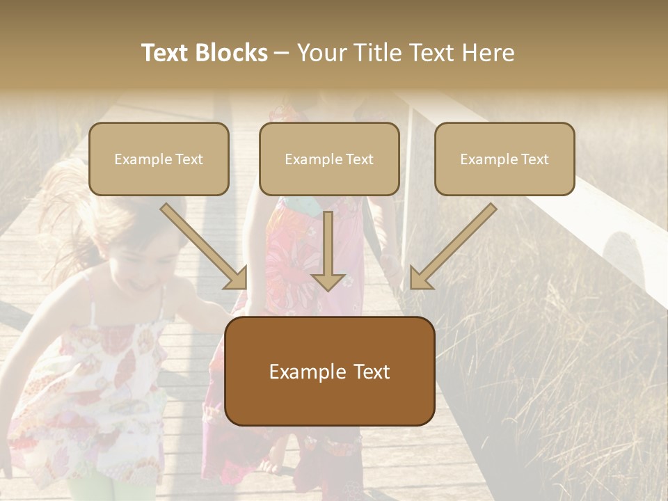 Female Purple Joy PowerPoint Template