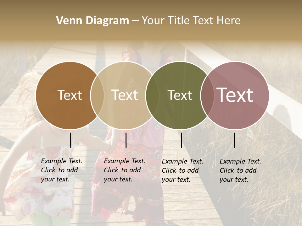 Female Purple Joy PowerPoint Template