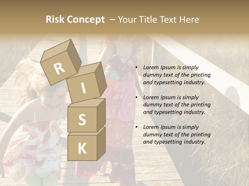 Female Purple Joy PowerPoint Template