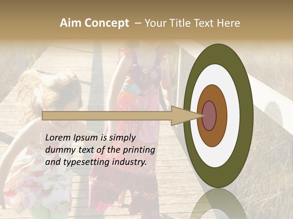 Female Purple Joy PowerPoint Template