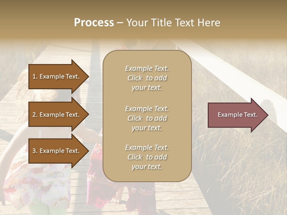Female Purple Joy PowerPoint Template