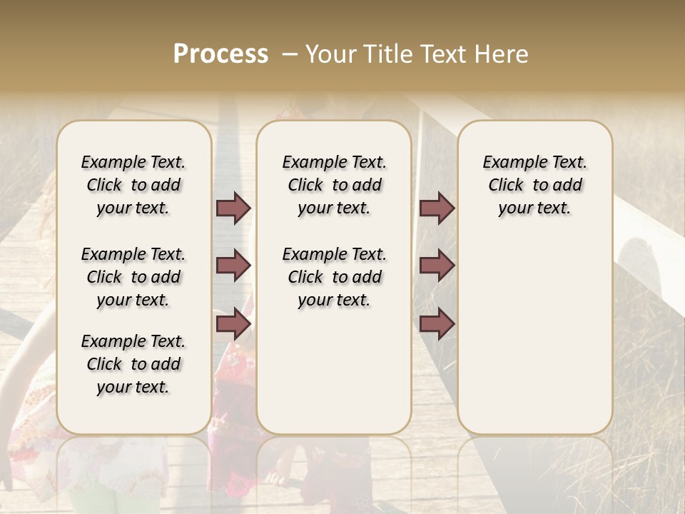 Female Purple Joy PowerPoint Template