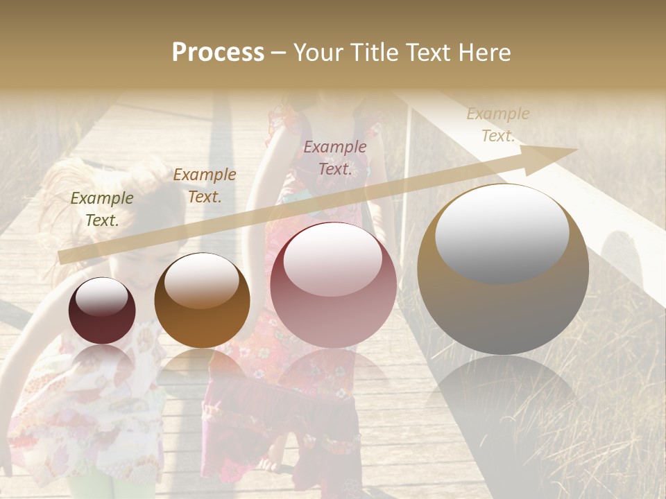 Female Purple Joy PowerPoint Template