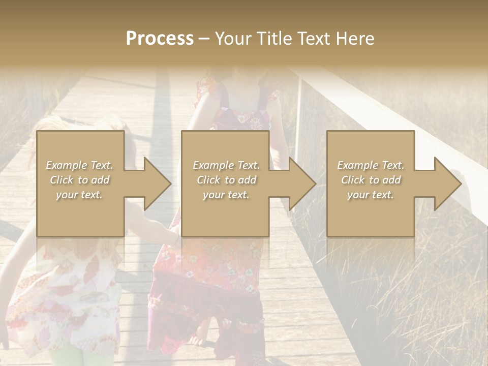 Female Purple Joy PowerPoint Template