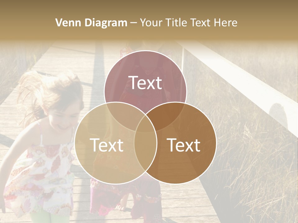 Female Purple Joy PowerPoint Template