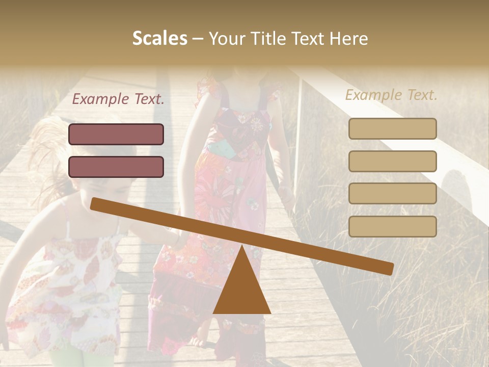 Female Purple Joy PowerPoint Template