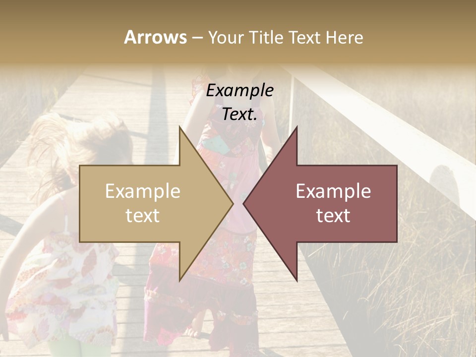 Female Purple Joy PowerPoint Template