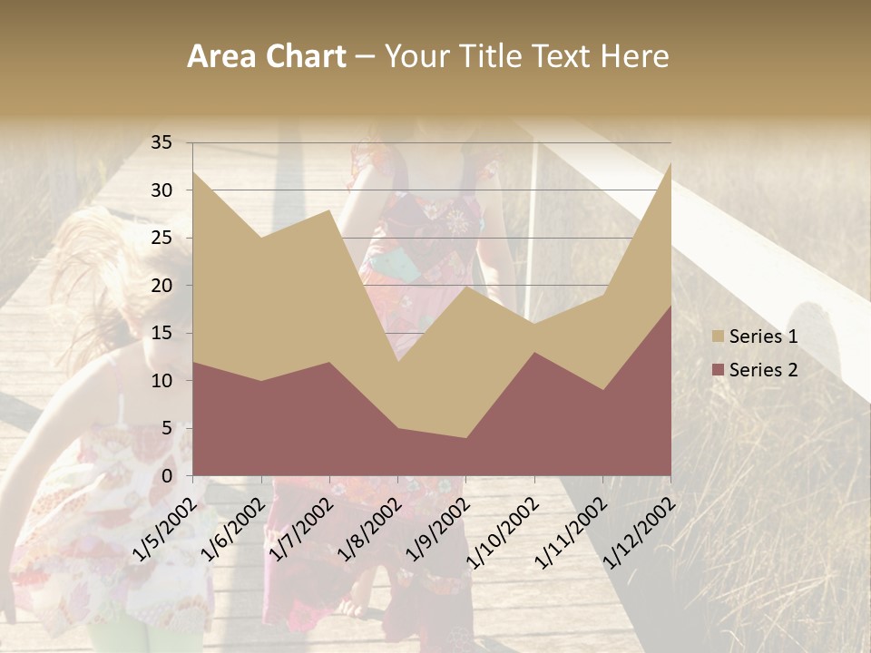 Female Purple Joy PowerPoint Template