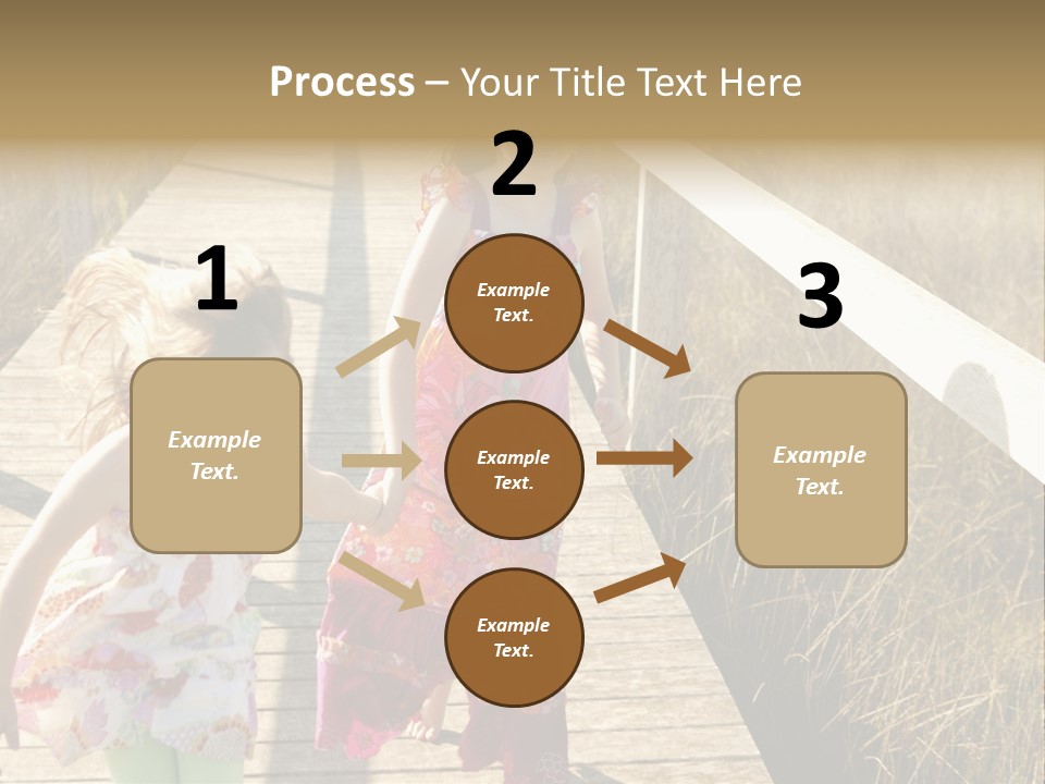 Female Purple Joy PowerPoint Template