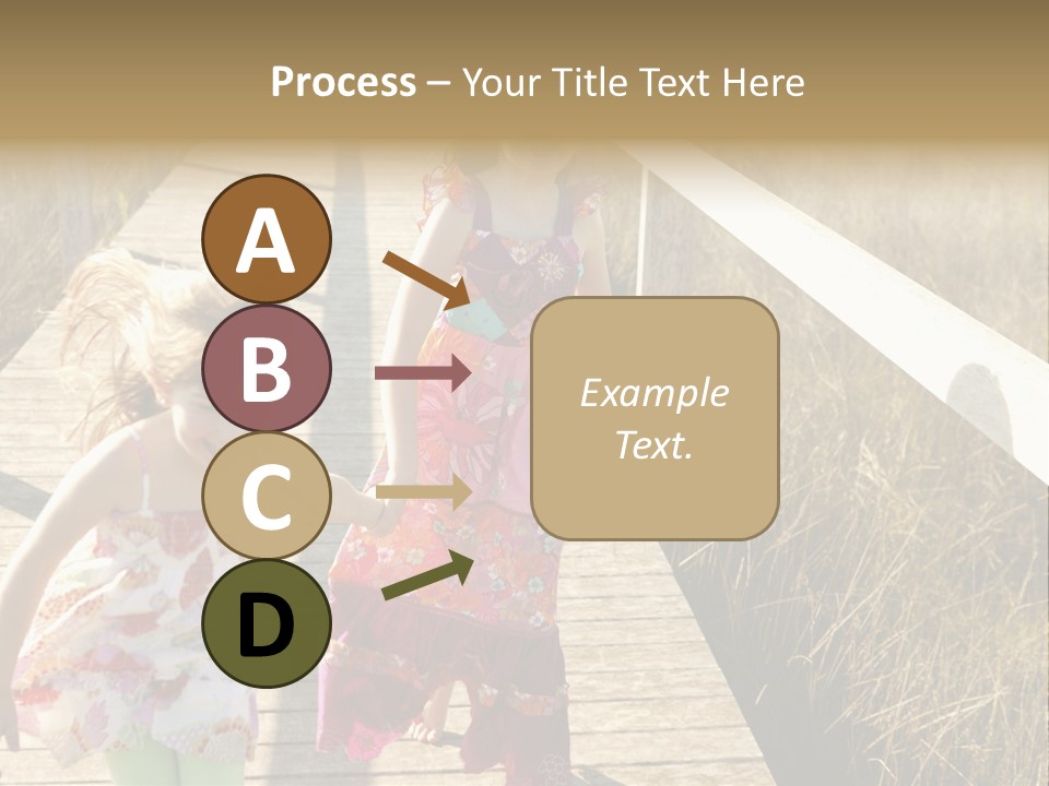 Female Purple Joy PowerPoint Template