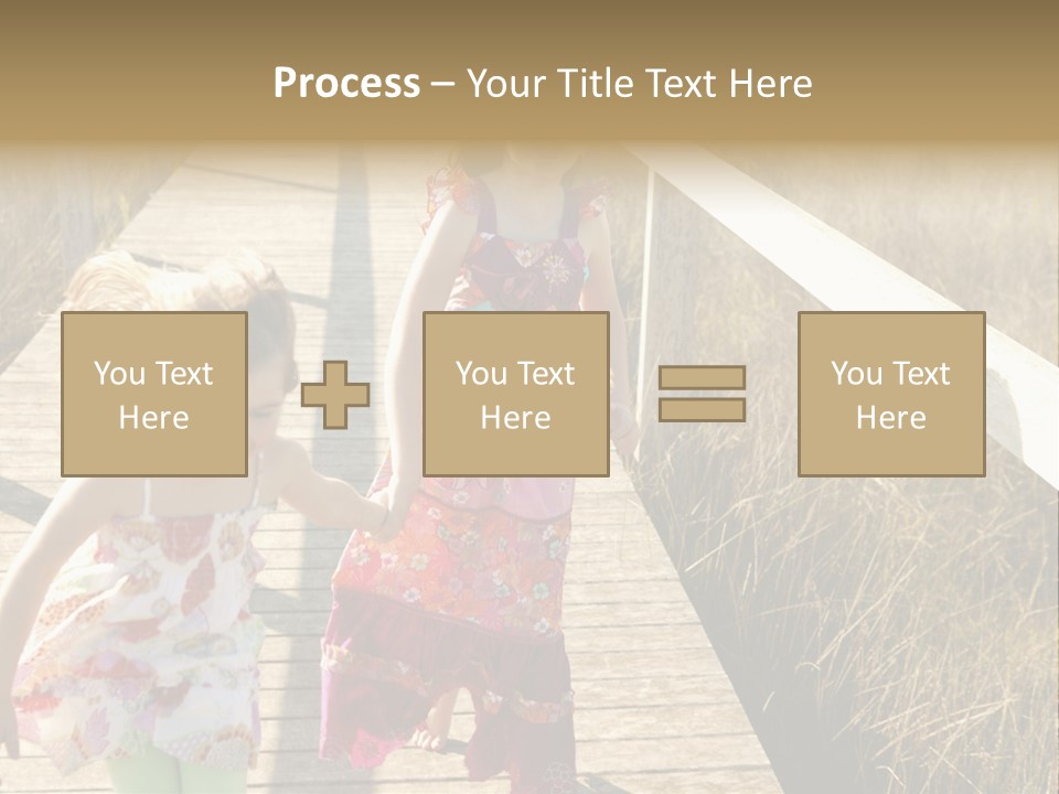 Female Purple Joy PowerPoint Template