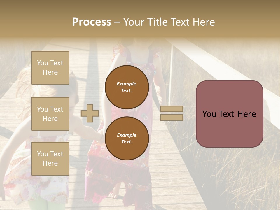 Female Purple Joy PowerPoint Template