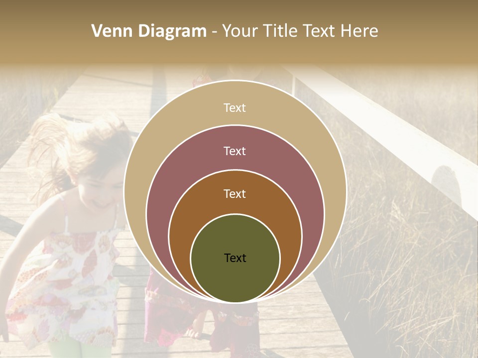 Female Purple Joy PowerPoint Template