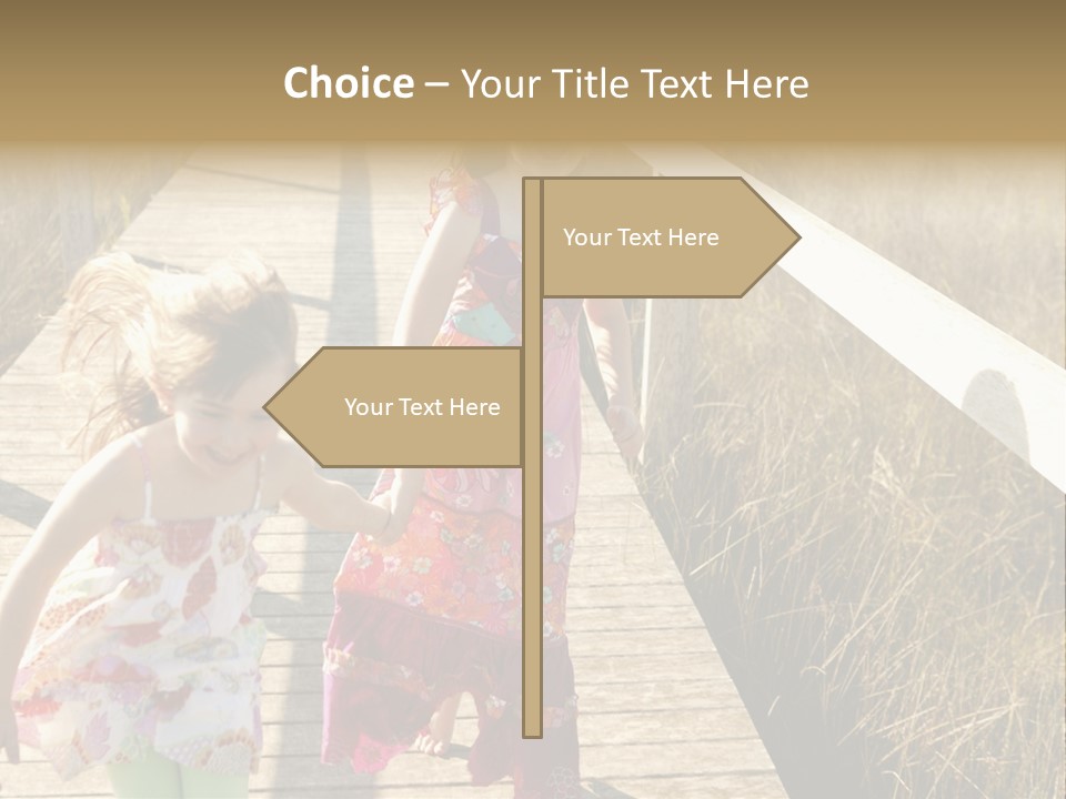 Female Purple Joy PowerPoint Template